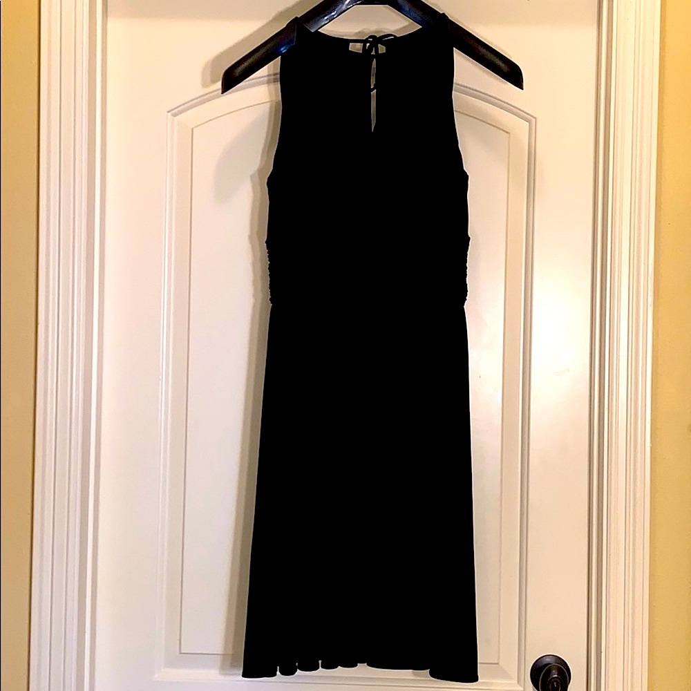 BHWM - Sleeveless black shirred dress Size 6
